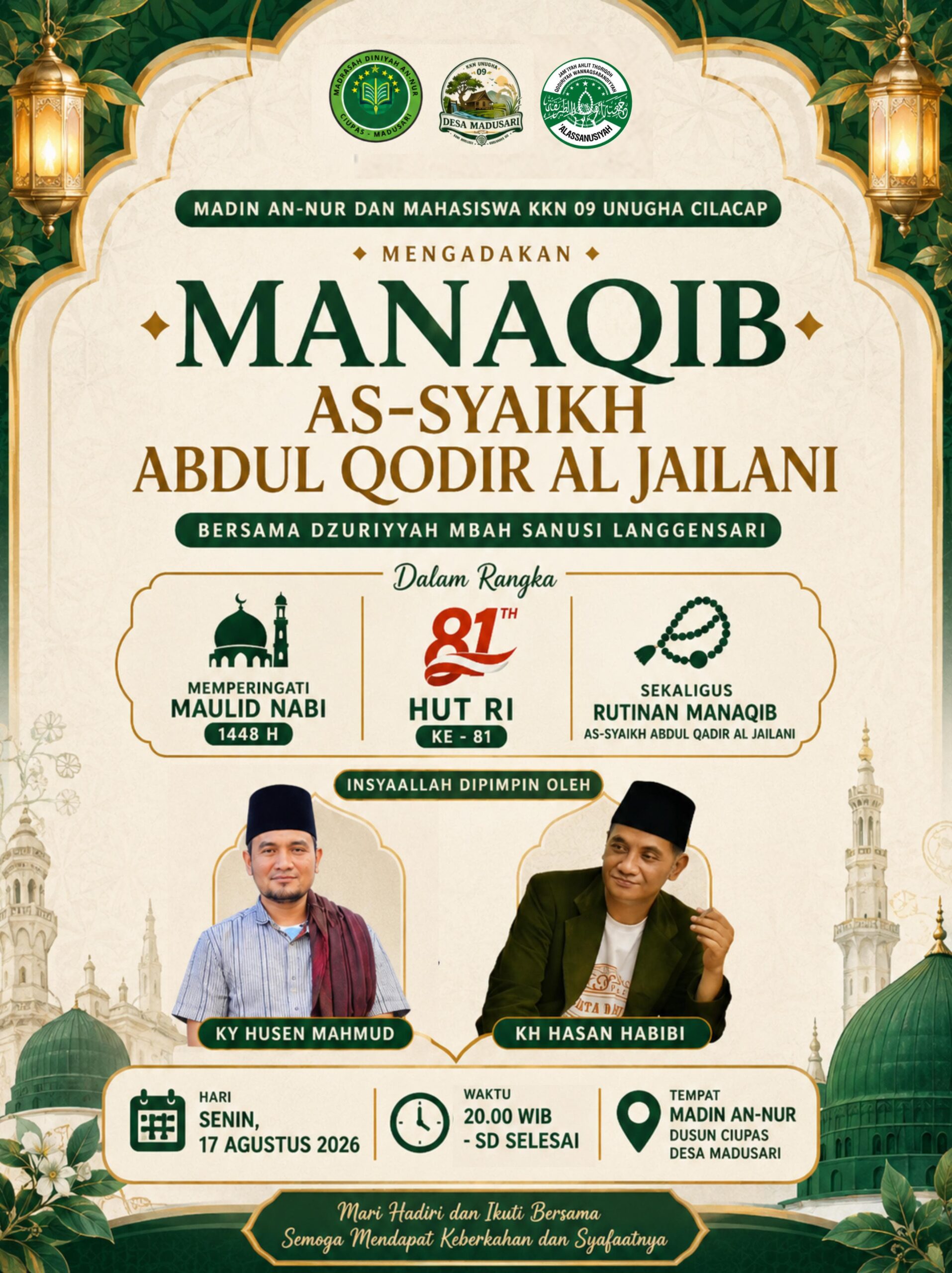 Rutinan Berkah Manaqiban AS Syaikh Abdul Qadir Jailani