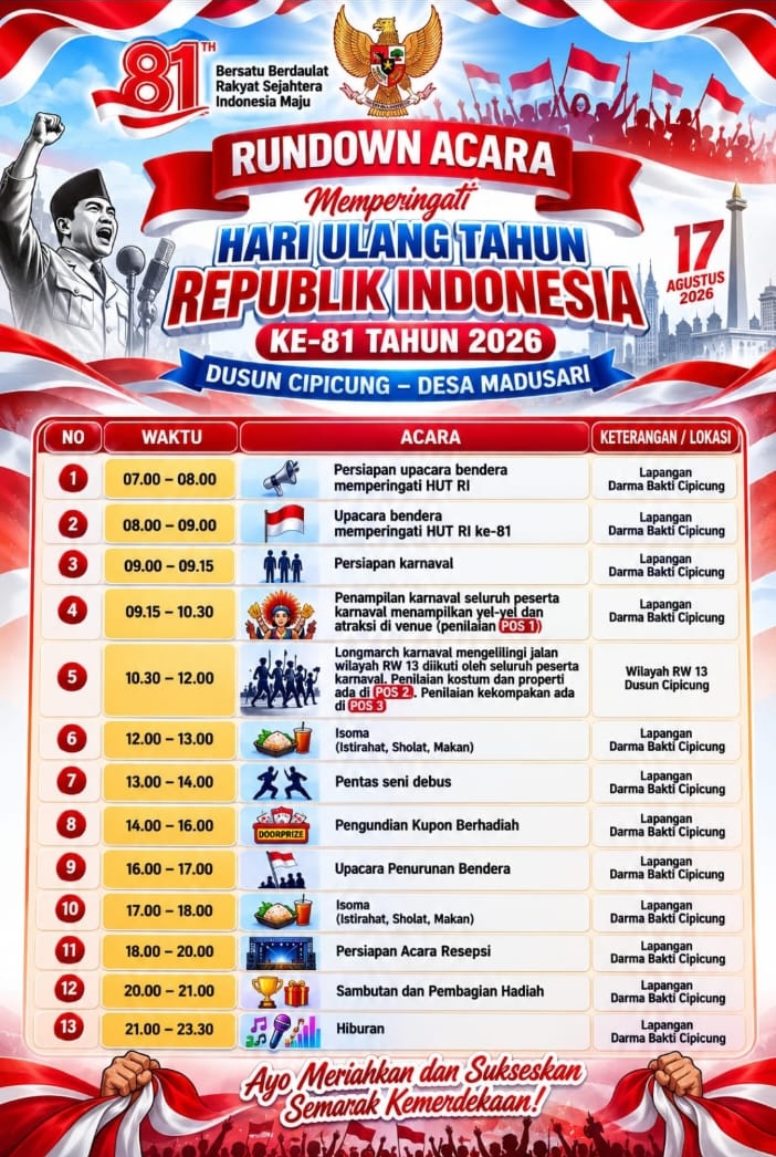 Semarak 17 Agustusan 2026